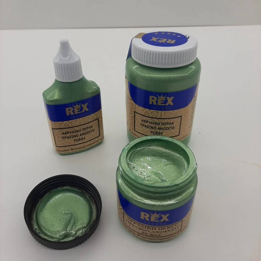 Ακρυλικό Χρώμα Περλέ Πράσινο Ανοιχτό PGR04