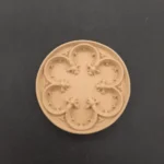 Ξυλόγλυπτο Διακοσμητικό Ροζέτα 8εκ.