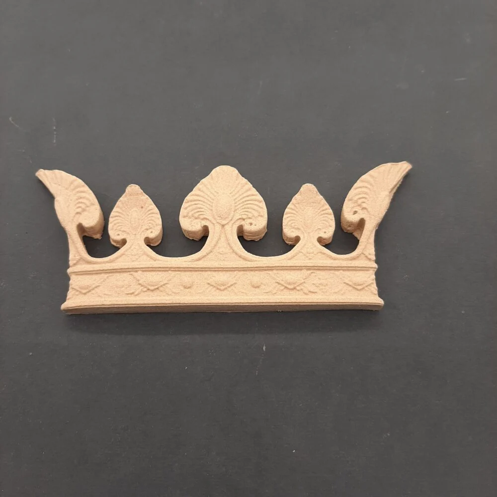 Ξυλόγλυπτο Διακοσμητικό Κορώνα 14εκΧ6εκ.