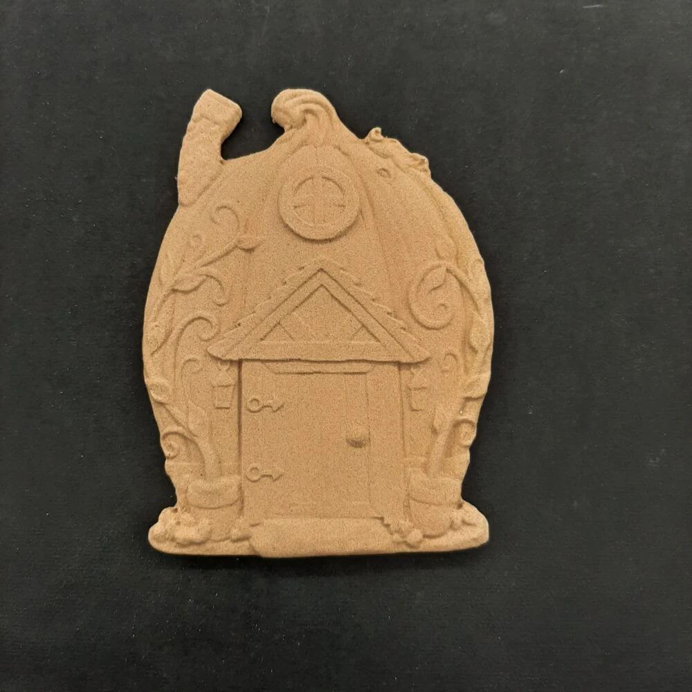 Ξυλόγλυπτο Διακοσμητικό Σπιτάκι 11,3εκ.Χ8,5εκ.