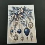 Ριζόχαρτο Μπλέ Χριστούγεννα Στολίδια