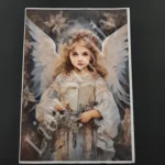 Ριζόχαρτο Μπλε Χριστούγεννα Άγγελος