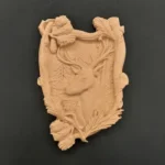 Ξυλόγλυπτο Διακοσμητικό Τάρανδος 10εκ.Χ14,5εκ.