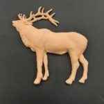 Ξυλόγλυπτο Διακοσμητικό Τάρανδος  18,5εκ.χ18,5εκ.