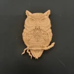 Ξυλόγλυπτο Διακοσμητικό Κουκουβάγια 11,5εκΧ7εκ.