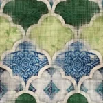 Distressed Tile – Mint Tissue Paper