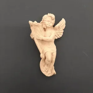 Ξυλόγλυπτο Διακοσμητικό Αγγελάκι 13εκ.Χ7εκ.