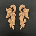 Ξυλόγλυπτο Διακοσμητικό Σετ 2 τεμ 14εκΧ5,5εκ.