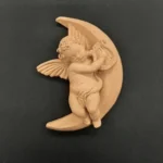 Ξυλόγλυπτο Διακοσμητικό Άγγελος 12,5εκΧ9εκΧ2εκ