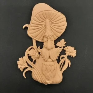 Ξυλόγλυπτο Διακοσμητικό Μανιτάρι 19εκΧ12εκΧ0,6εκ