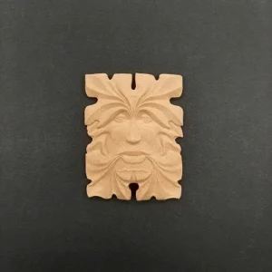 Ξυλόγλυπτο Διακοσμητικό Πλακάκι 7εκΧ5,5εκ