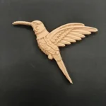 Ξυλόγλυπτο Διακοσμητικό Κολιμπρί  19εκΧ13,5εκX1εκ