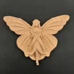 Ξυλόγλυπτο Διακοσμητικό Νεράιδα 18εκΧ15εκΧ1εκ