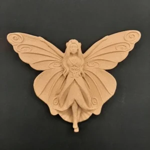 Ξυλόγλυπτο Διακοσμητικό Νεράιδα 18εκΧ15εκΧ1εκ