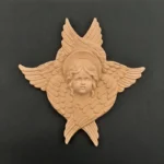 Ξυλόγλυπτος Άγγελος Eξαπτέρυγο