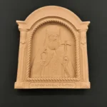 Ξυλόγλυπτη Εικόνα Άγ.Λουκάς ο Ιατρός 23,7εκΧ21,5εκ.