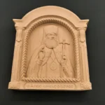 Ξυλόγλυπτη Εικόνα Άγ.Λουκάς ο Ιατρός 29εκΧ26εκ.