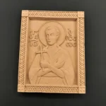 Ξυλόγλυπτη Εικόνα Άγ. Ιωάννης ο Ρώσος   23,3εκΧ18,4εκ.