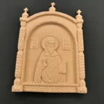 Ξυλόγλυπτη Εικόνα Άγ. Ραφαήλ 32εκX22,3εκ.