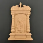 Ξυλόγλυπτη Εικόνα Άγ. Στυλιανός 23,7εκX15εκ.