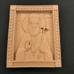 Ξυλόγλυπτη Εικόνα Άγ. Λουκάς 24εκX19,5εκ.