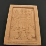 Ξυλόγλυπτη Εικόνα Ταξιάρχης Μιχαήλ ο Πανορμίτης 38εκX28εκ.