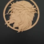 Ξυλόγλυπτη Εικόνα Ιησούς Αγκάθινο Στεφάνι