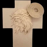 Σταυρός mdf με ξυλόγλυπτα designer Nik Bar