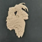 Ξυλόγλυπτο Διακοσμητικό  Ζευγάρι 14εκΧ8εκ.