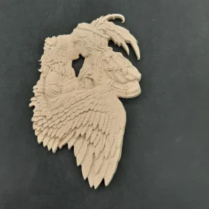 Ξυλόγλυπτο Διακοσμητικό  Ζευγάρι 14εκΧ8εκ.