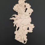 Ξυλόγλυπτο Διακοσμητικό Νεράιδα 15εκΧ8εκ.