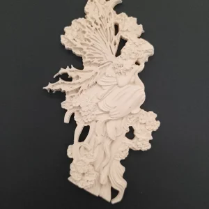 Ξυλόγλυπτο Διακοσμητικό Νεράιδα 15εκΧ8εκ.