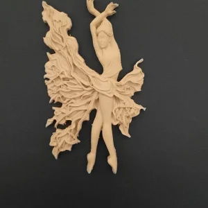 Ξυλόγλυπτο Διακοσμητικό  Μπαλαρίνα 14εκΧ8εκ.