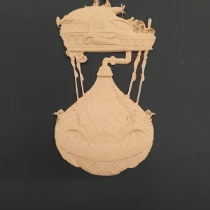 Ξυλόγλυπτο Διακοσμητικό  Αερόστατο 18εκ.Χ10