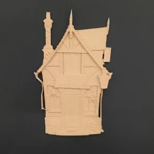 Ξυλόγλυπτο Διακοσμητικό Σπίτι 18,5εκ.Χ10εκ.