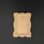 Ξυλόγλυπτο Διακοσμητικό Κορνίζα 9εκ.Χ6.5εκ.