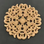 Ξυλόγλυπτο Διακοσμητικό Ροζέτα Διάμετρος 10εκ.