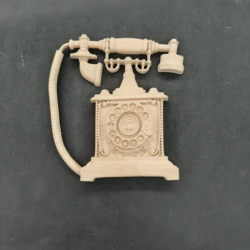 Ξυλόγλυπτο Διακοσμητικό Τηλέφωνο 11εκ.Χ10εκ.