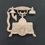 Ξυλόγλυπτο Διακοσμητικό Τηλέφωνο 11εκΧ11εκ