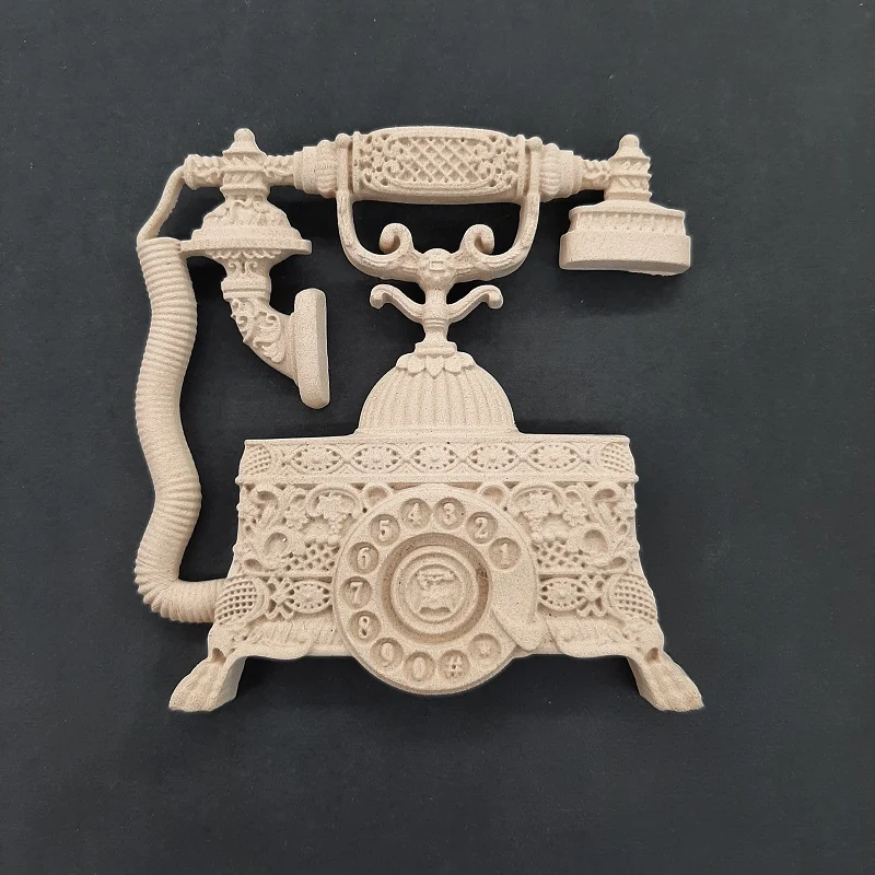 Ξυλόγλυπτο Διακοσμητικό Τηλέφωνο 11εκΧ11εκ