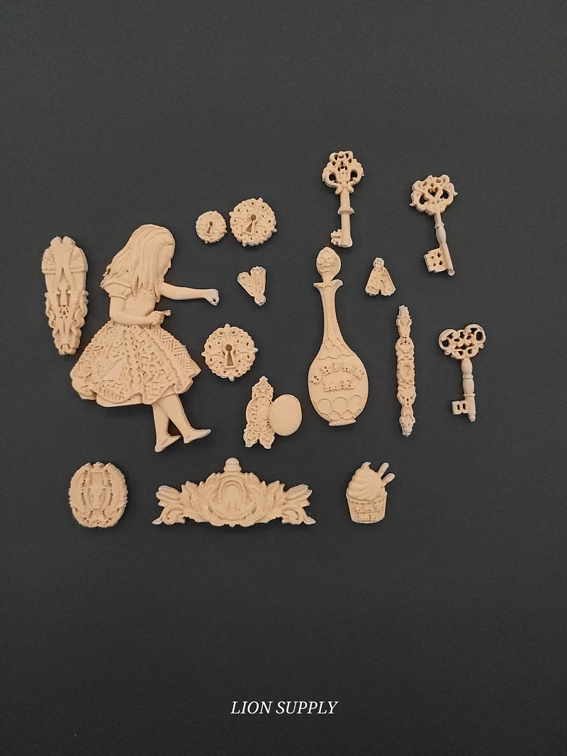 Ξυλόγλυπτο Διακοσμητικό Σετ 16 τεμ.