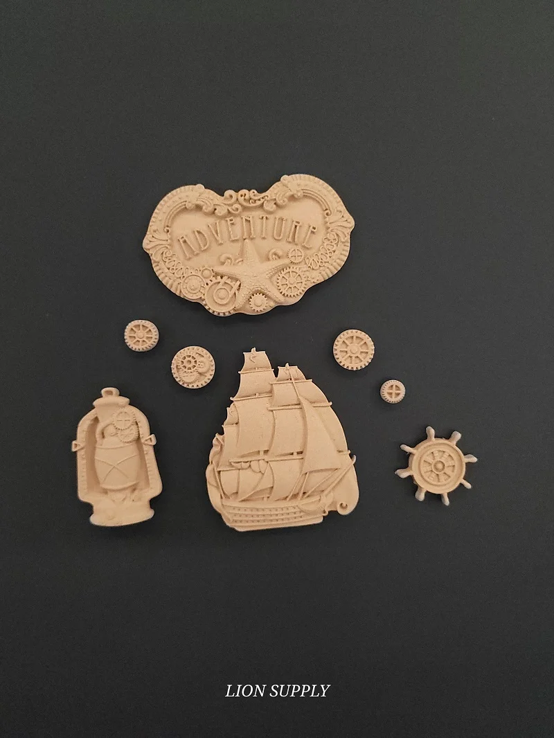 Ξυλόγλυπτο Διακοσμητικό Σετ 8 τεμ