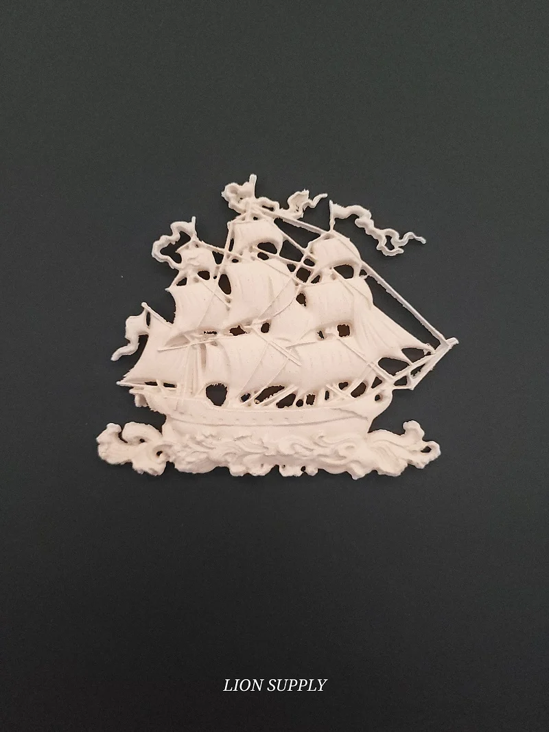 Ξυλόγλυπτο Διακοσμητικό Καράβι 11εκ.Χ10εκ.