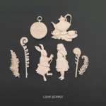 Ξυλόγλυπτο Διακοσμητικό Σετ 8 Τεμάχια