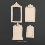 Ξυλόγλυπτο Διακοσμητικό Κορνίζες Σετ 4 Τεμάχια