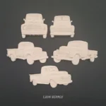 Ξυλόγλυπτο Διακοσμητικό Αυτοκίνητα Σετ 5 Τεμαχίων