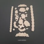 Ξυλόγλυπτο Διακοσμητικό Λουλούδια Σετ 26 Τεμαχίων