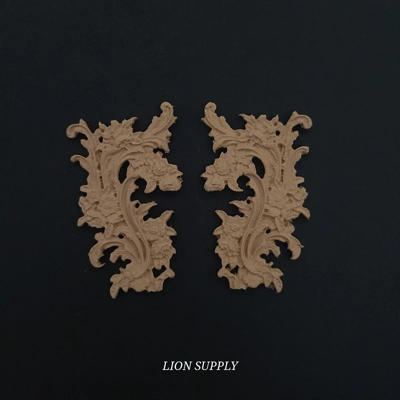 Ξυλόγλυπτο Διακοσμητικό Σετ 2 Τεμαχίων 7εκ.Χ4εκ.