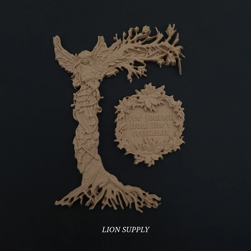 Ξυλόγλυπτο Διακοσμητικό Σετ 2 Τεμαχίων