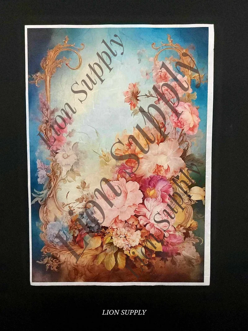 Ρυζόχαρτο "Balloons and Blooms" 1"